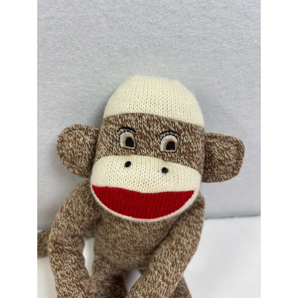 Maxx The Sock Monkey Plush 2009 Street Players Brown Marl Knit Stuffed Animal